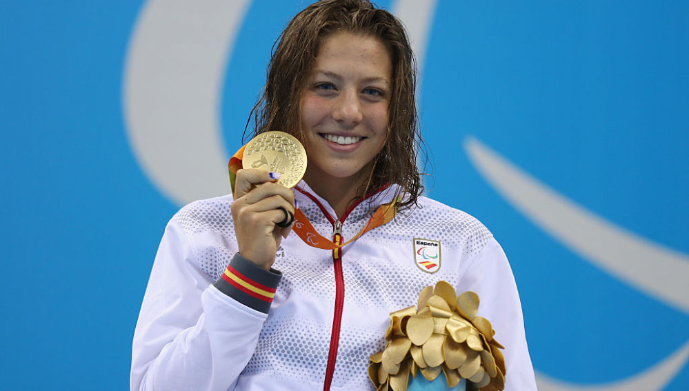 Nuria Marqués Soto tras ganar su medalla de oro