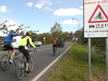 Se&ntilde;alizaci&oacute;n de ciclistas en A Coru&ntilde;a
