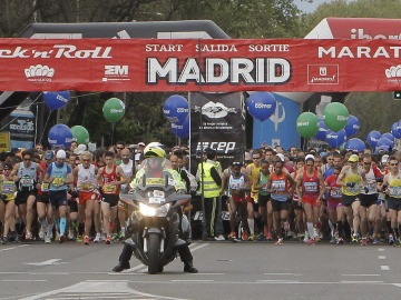 Todos los participantes, en la salida