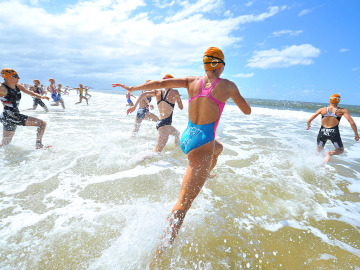 Participantes de triatl&oacute;n