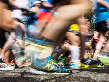 Corredores en una carrera