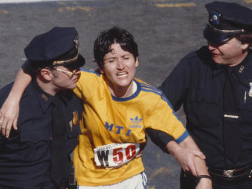 Rosie Ruiz, nada más acabar la Maratón de Boston Rosie Ruiz, nada más acabar la Maratón de Boston