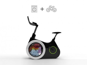 Bici que sirve tambi&eacute;n para lavar ropa