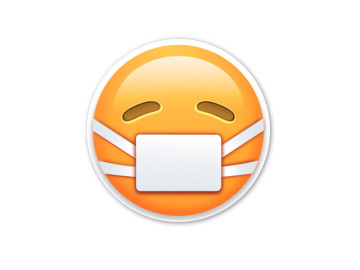Emoticono Cara con Mascarilla Emoticono Cara con Mascarilla