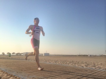 Participantes de la media triatlón de Valencia Participantes de la media triatlón de Valencia