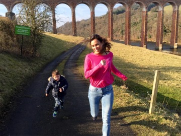 Paula Butrague&ntilde;o corriendo