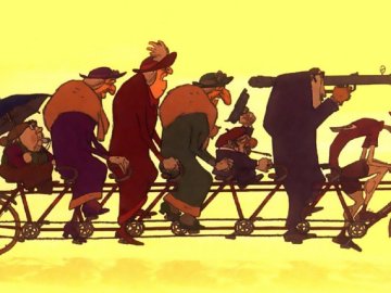 Detalle cartel promocional de “Bienvenidos a Belleville” Detalle cartel promocional de “Bienvenidos a Belleville”