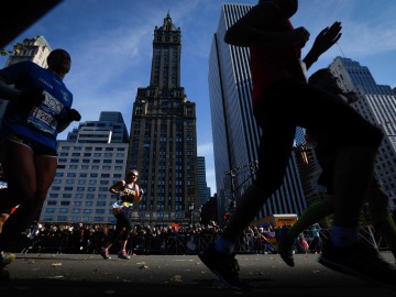 Participantes de la Maratón de Nueva York