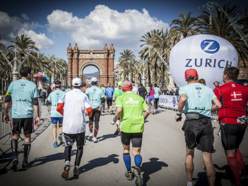 Corredores en la Marat&oacute;n de Barcelona