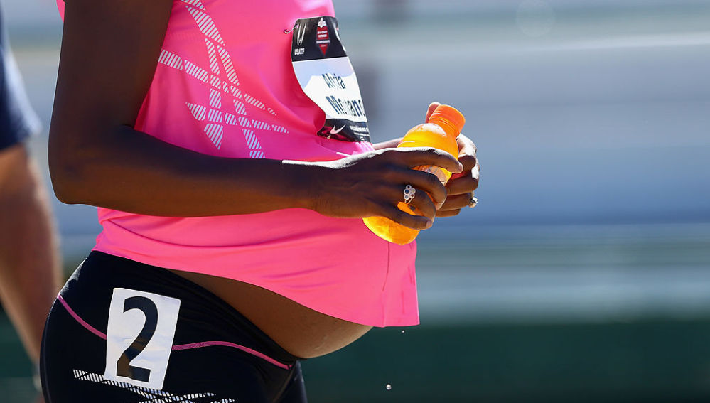 Una runner embarazada