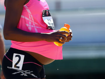 Una runner embarazada Una runner embarazada