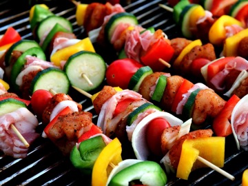 Brocheta de pollo Brocheta de pollo