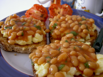 Baked Beans en una tostada Baked Beans en una tostada